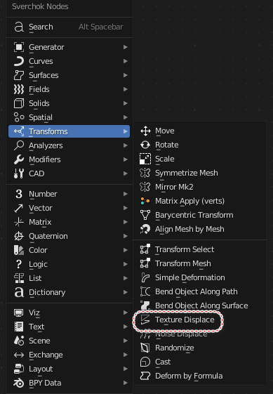 "Texture displace" node hide input "Texture Matrix" forever · Issue ...