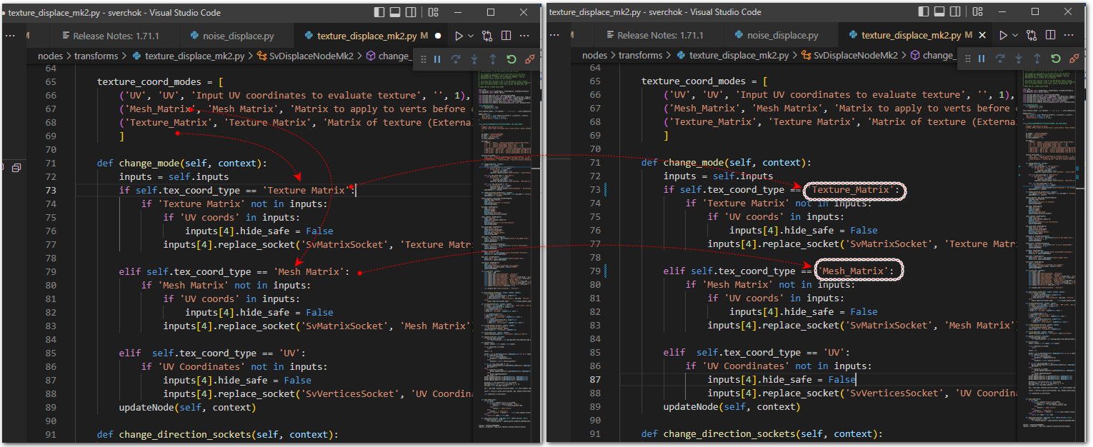 "Texture displace" node hide input "Texture Matrix" forever · Issue ...