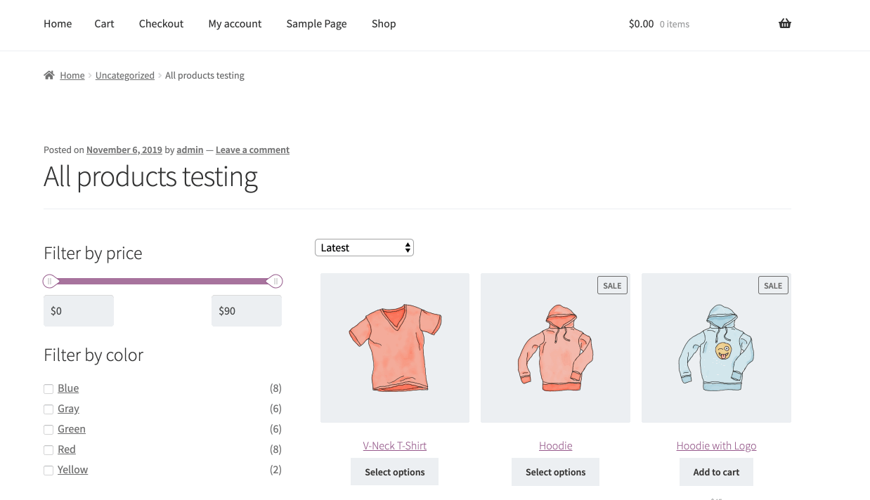 Add to Cart in new All Products Block does not update the page shopping ...
