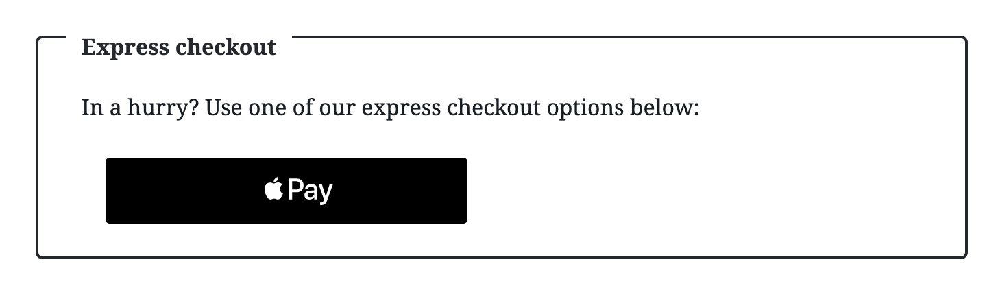 Express Payment Area