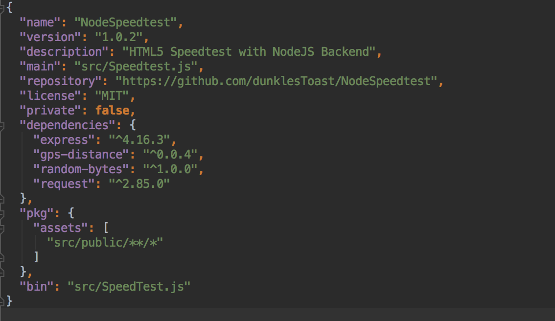 Is there any document describe how to use speed test node version ...