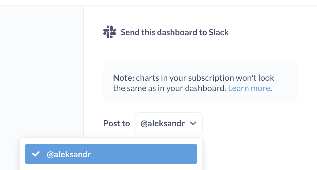 Metabase keeps the old slack handle after it has been changed · Issue