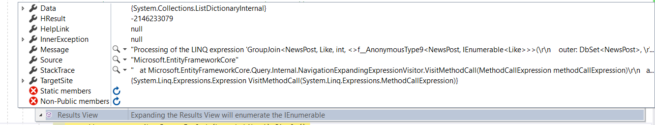 Group join is not working in EF core · Issue #18905 · dotnet/efcore ...
