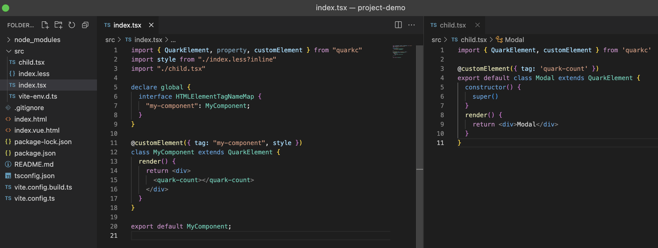 可不可以定义子组件 · Issue #32 · hellof2e/quark-core · GitHub