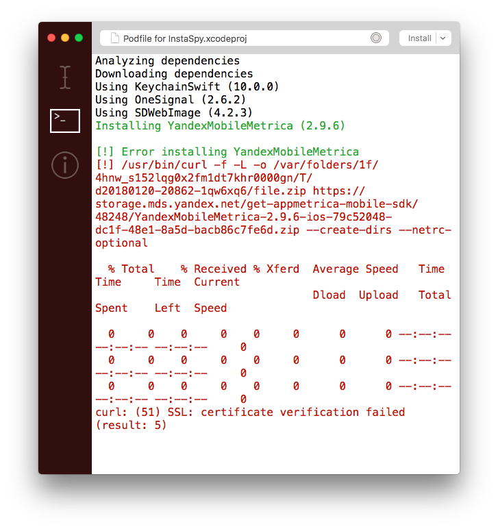 CocoaPods "SSL: certificate verification failed " · Issue #66 ...