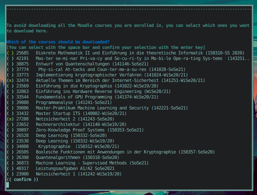 (Python) Make terminal selection list scrollable. · Issue #113 ...