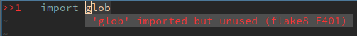 Flake8 errors disappear immediately on inserting text, only re-appear ...