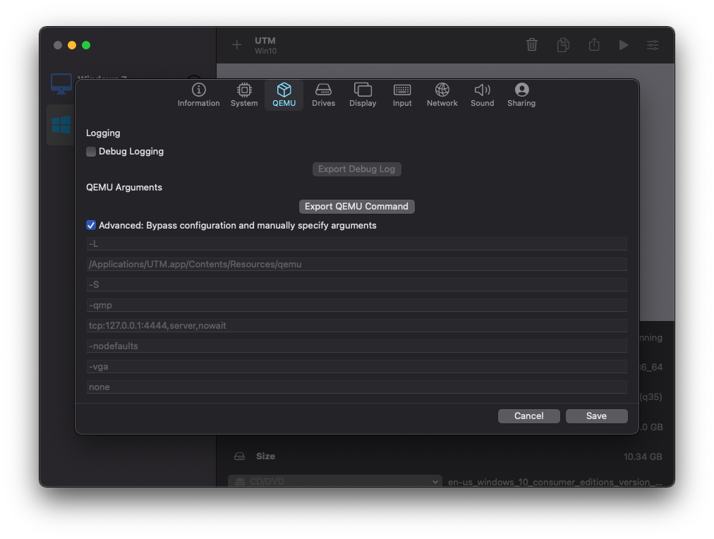 Qemu system x86