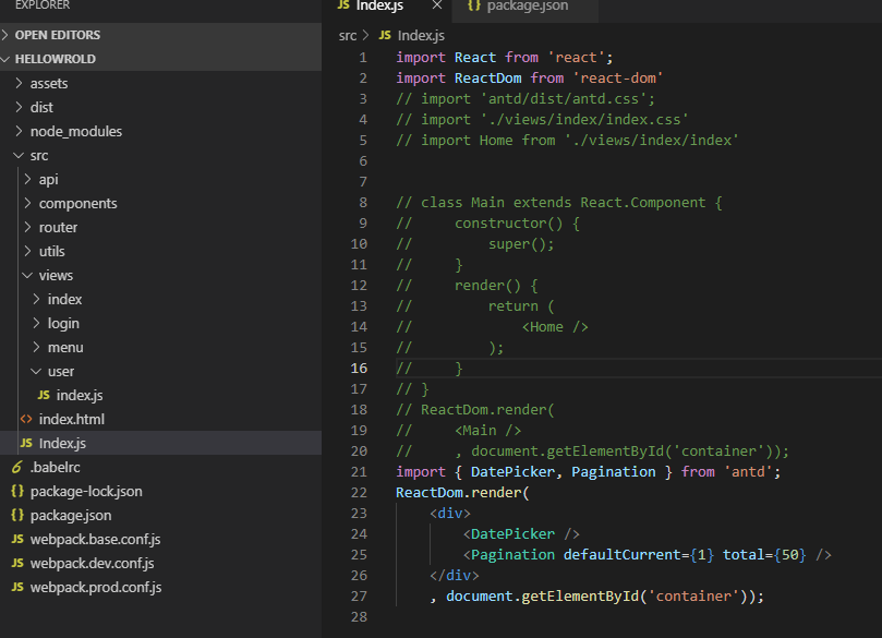 install antd 3.23.4 , css Issue What's wrong with doing nothing help ...