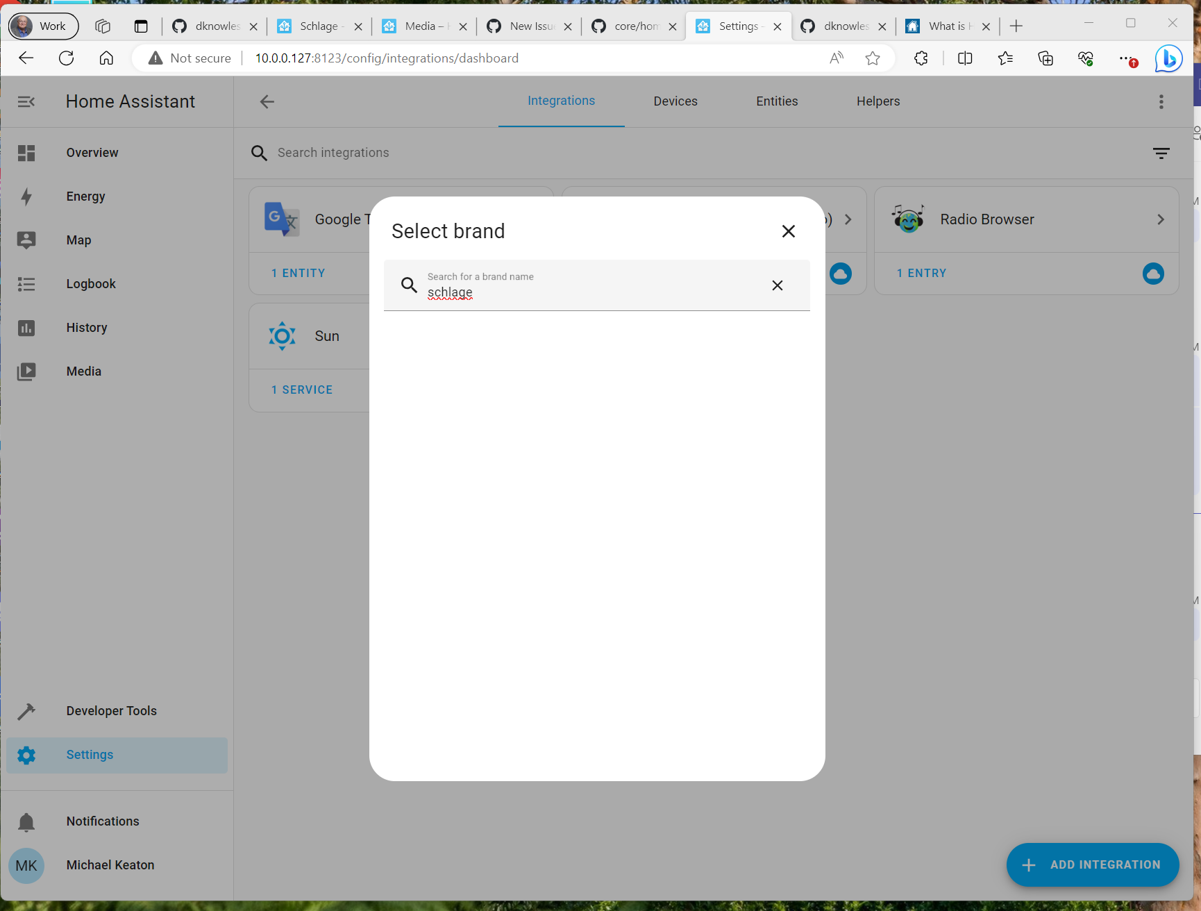 Schlage is not showing up an integration/device option · Issue 99779 · homeassistant/core · GitHub