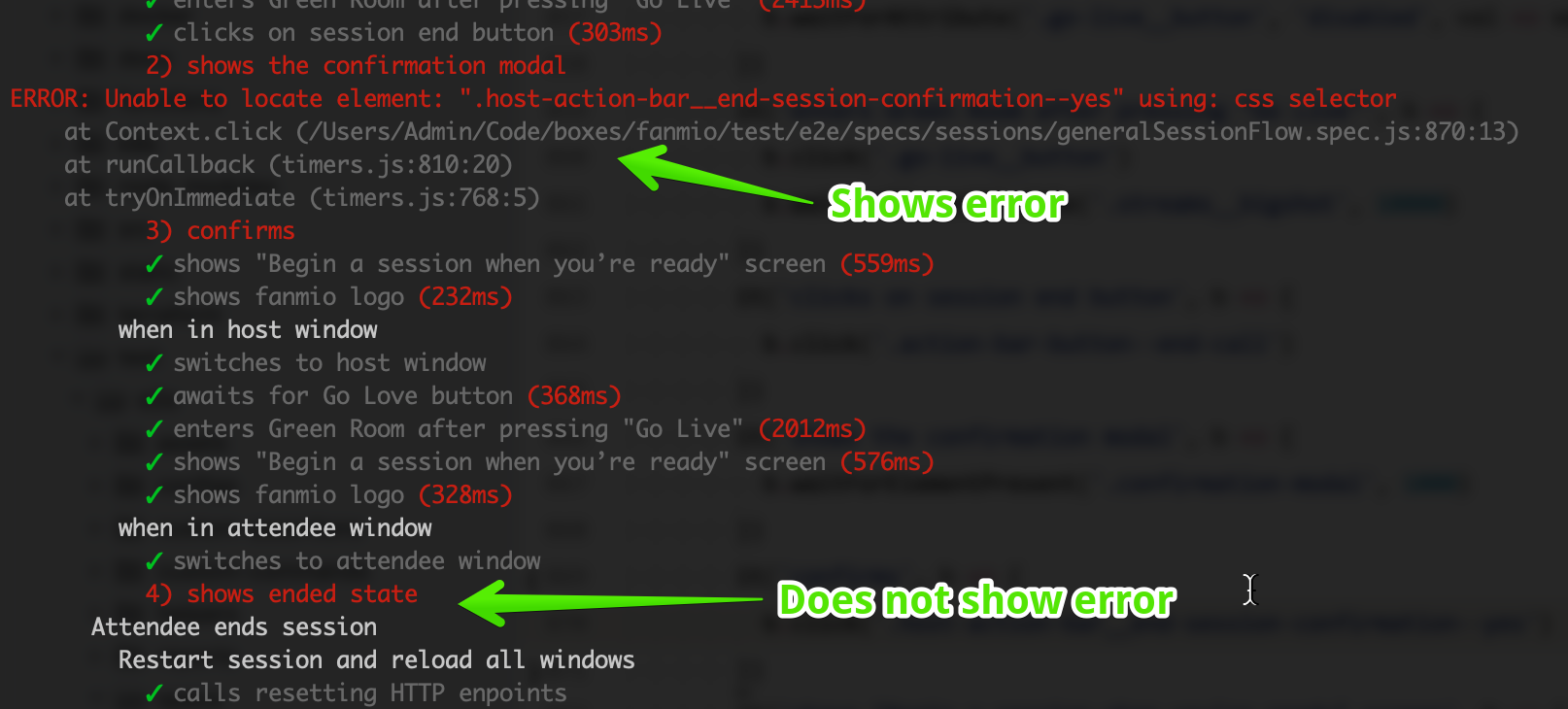feature request: CLI option to pause on assert failure, for development