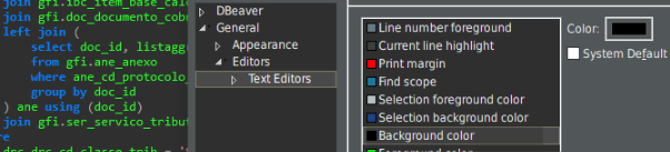 Can't change background color in Dark Theme · Issue #7925 · dbeaver ...