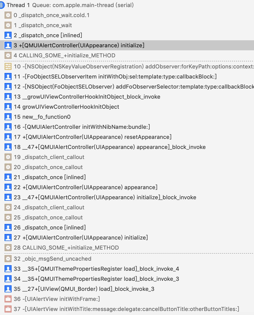 使用 GrowingIO 导致的启动死循环 · Issue #712 · Tencent/QMUI_iOS · GitHub
