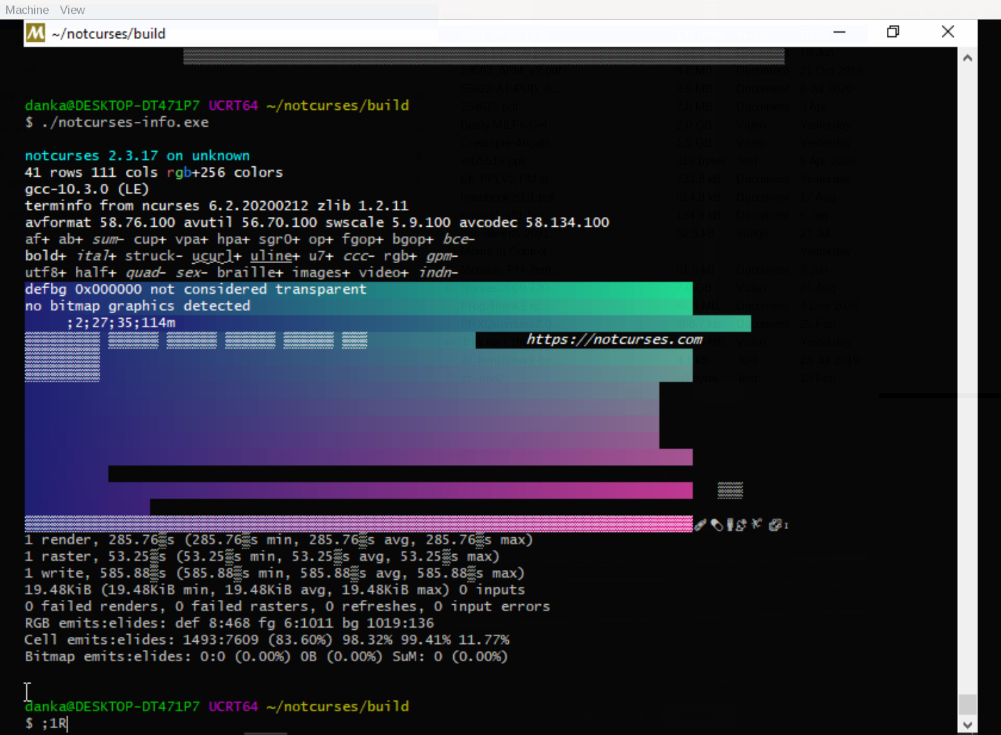 get cell geometry in mintty · Issue #2098 · dankamongmen/notcurses · GitHub