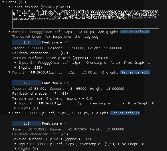 Load in ImGui all Systems Fonts · Issue #1527 · ocornut/imgui · GitHub