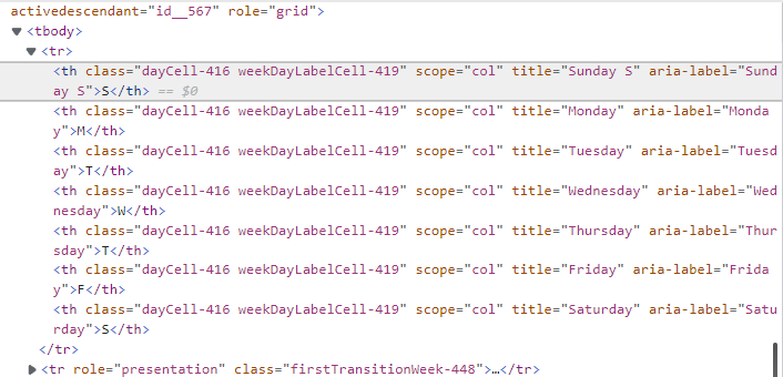 Wrong tooltip for tuesday · Issue #21687 · microsoft/fluentui · GitHub