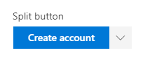 Split Button Fluent Design Styling bug: PrimaryButton does not color right hand side if used as a ...