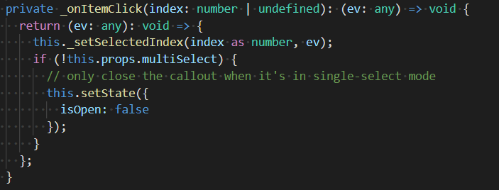 Add onItemClick to ComboBox · Issue #6898 · microsoft/fluentui · GitHub
