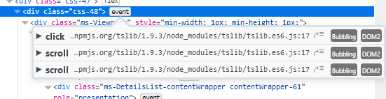 Virtualization of DetailsList not working inside Panel · Issue #6657 ...