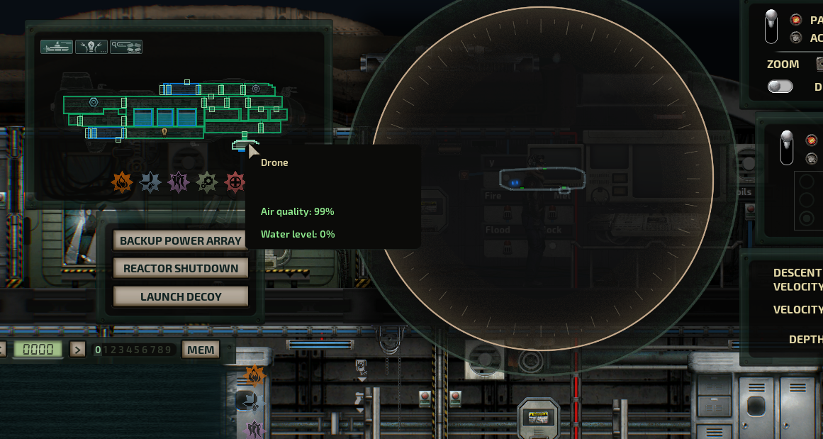 oxygen detector for status monitor doesn't work across subs/shuttles