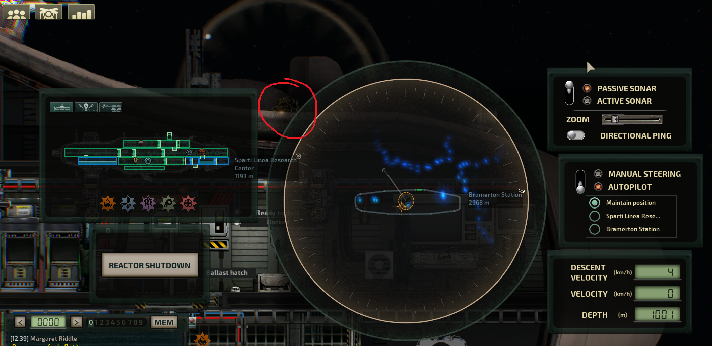 Broken passive sonar, possibly because of artifact · Issue 6449