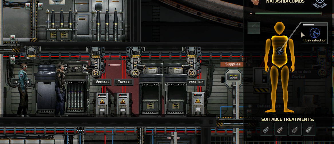 Husk Infection does not appear on health scanner HUD from 1 to 20