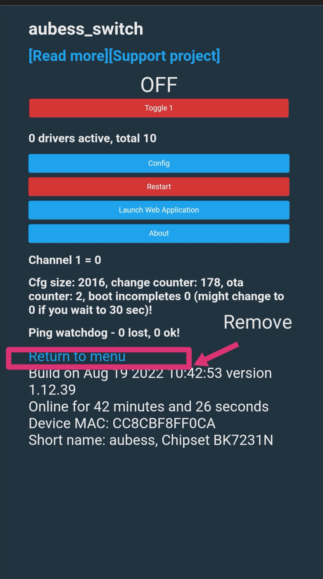 [Bug][WebUI] Missing "Return to main menu " button · Issue #169 ...