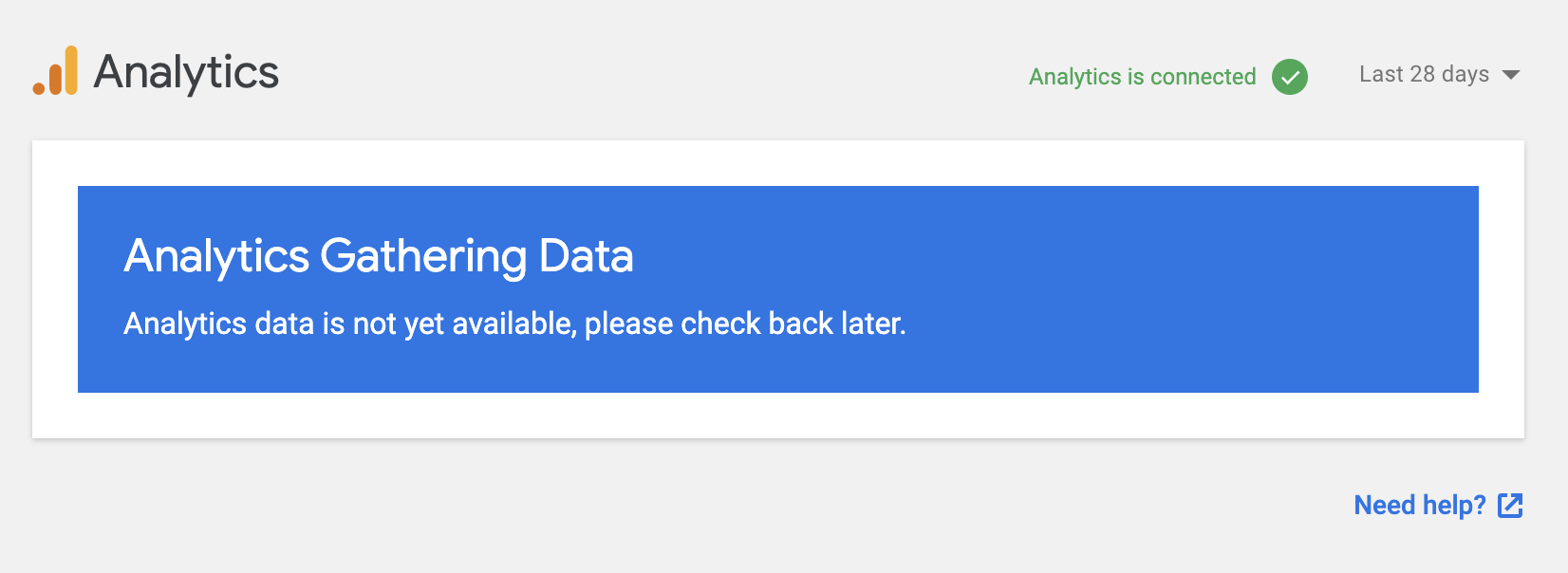 Two weeks worth of Google Analytics data missing · Issue #1231 · google ...