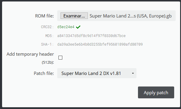 Hardcoded patcher feature · Issue #7 · marcrobledo/RomPatcher.js · GitHub