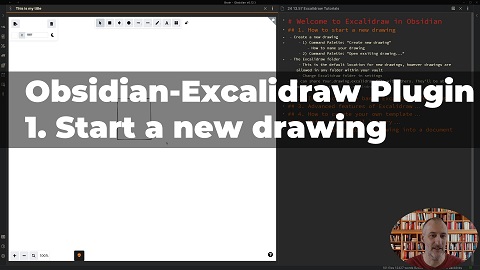 Part 1: Intro to Obsidian-Excalidraw - Start a new drawing