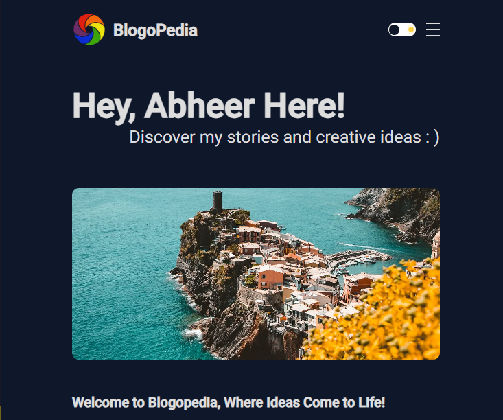 GitHub - msitabheer20/BlogoPedia: A fully functional Blogging ...