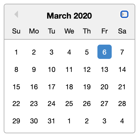 selected date appears selected across all months · Issue #2456 ...