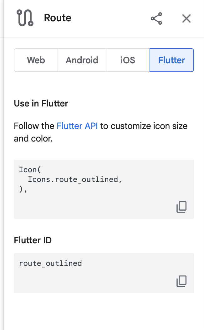 Icon "route_outlined" is missing · Issue #89684 · flutter/flutter · GitHub