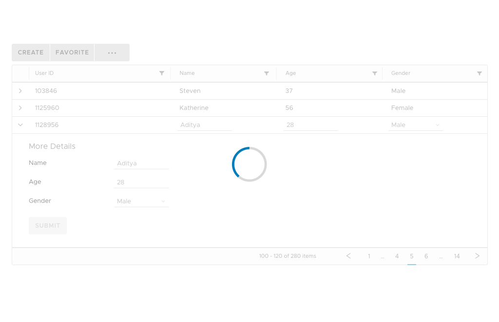 Grid Loader data-grid loader allows interacting with grid rows & clr-dg-action-bar ...