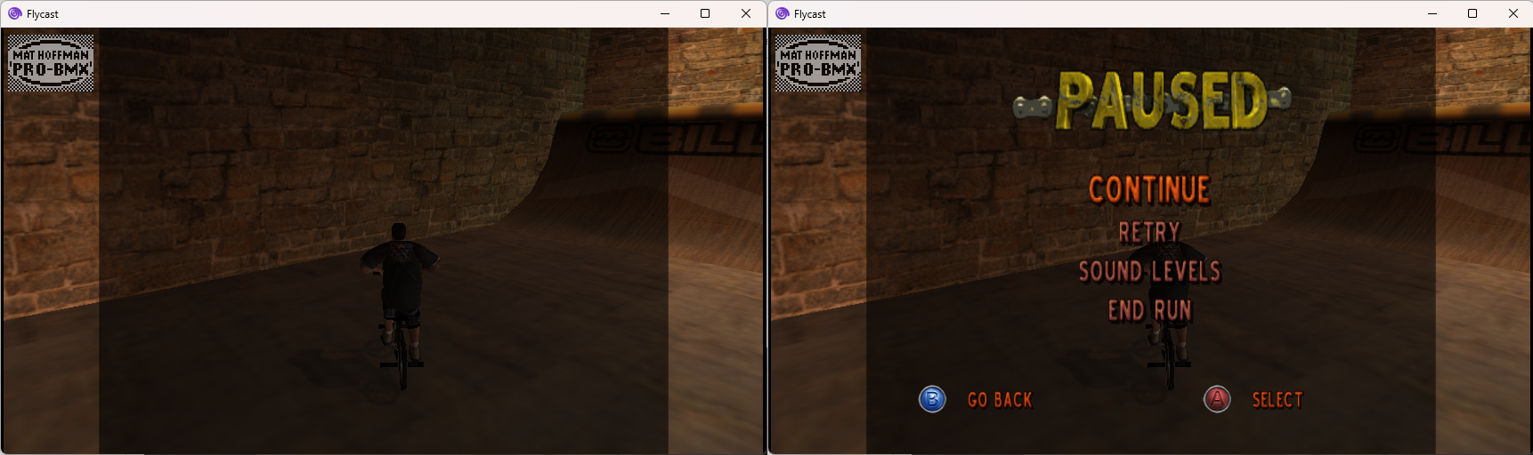 Mat Hoffman's Pro BMX Missing text and crash on exit · Issue 878 · flyinghead/flycast · GitHub
