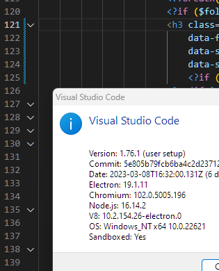 After The Update, I cant see the git/source diff gutter · Issue #177160 ...