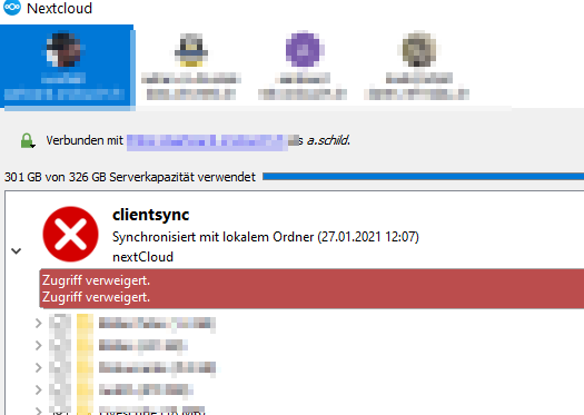 Make client notification on sync errors more useful (such as local ...