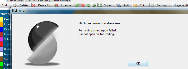 1.41.0 + .1 remaining times export failed. cannot open file for reading ...