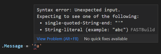 Incorrectly shows an error when escaping non-required characters ...