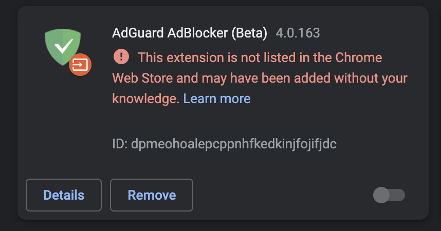 Unable to install a beta version on Chrome · Issue #2069 · AdguardTeam ...