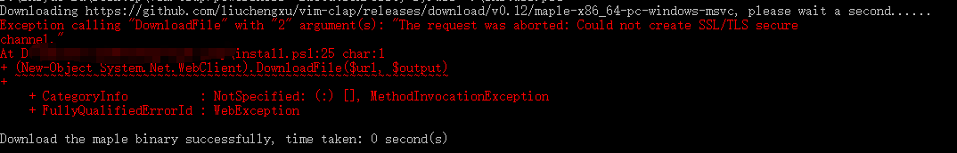 :Clap install-binary! Failed on windows 10 · Issue #404 · liuchengxu ...