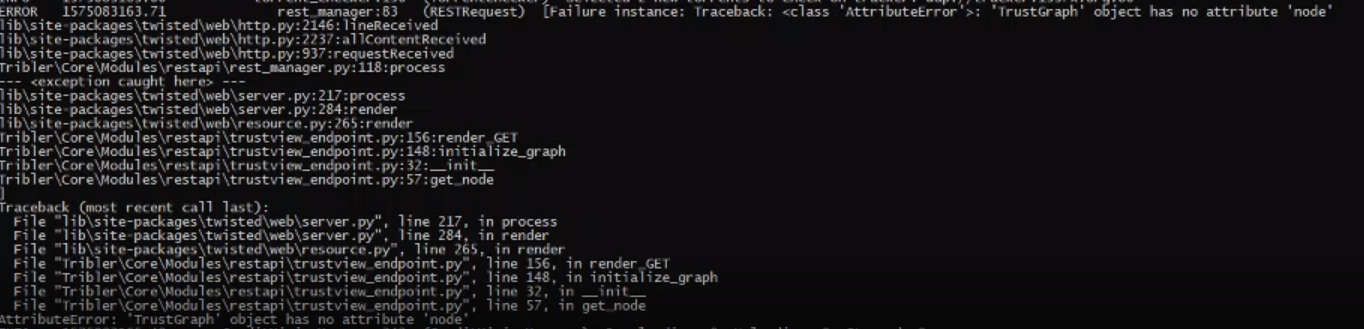 TrustGraph object has no attribute node · Issue #4988 · Tribler/tribler ...