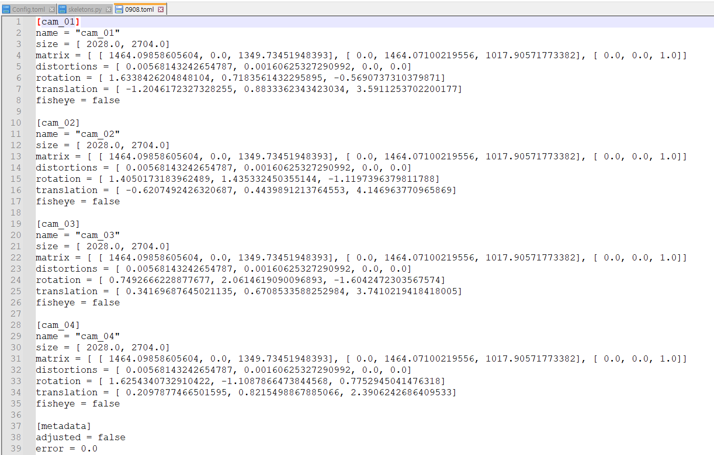 how to reduce reprojection error my camera calibration with scene ? · Issue 33 · perfanalytics