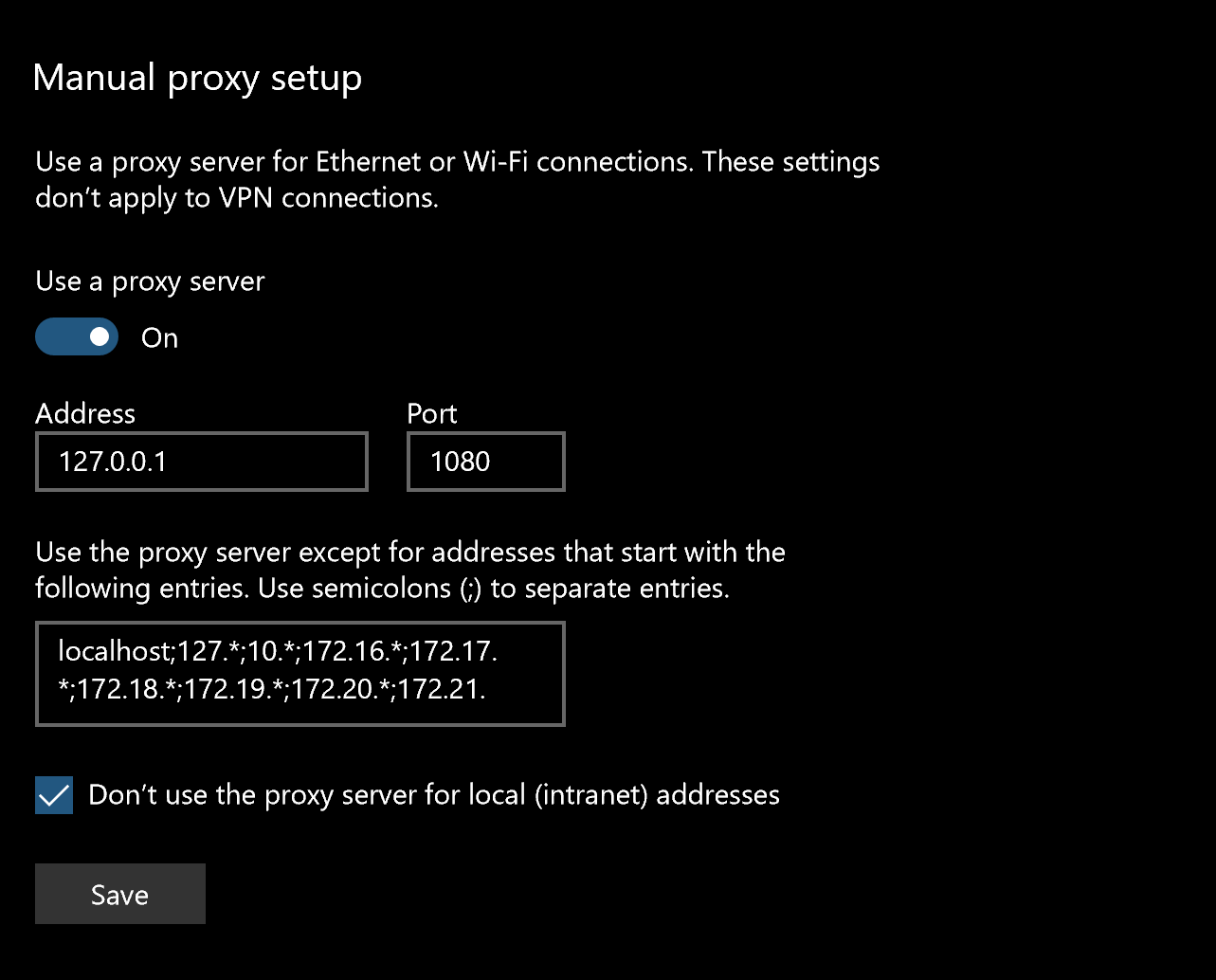 Internal URLs not accessible in Edge when Shadowsocks in On · Issue 1237 · shadowsocks
