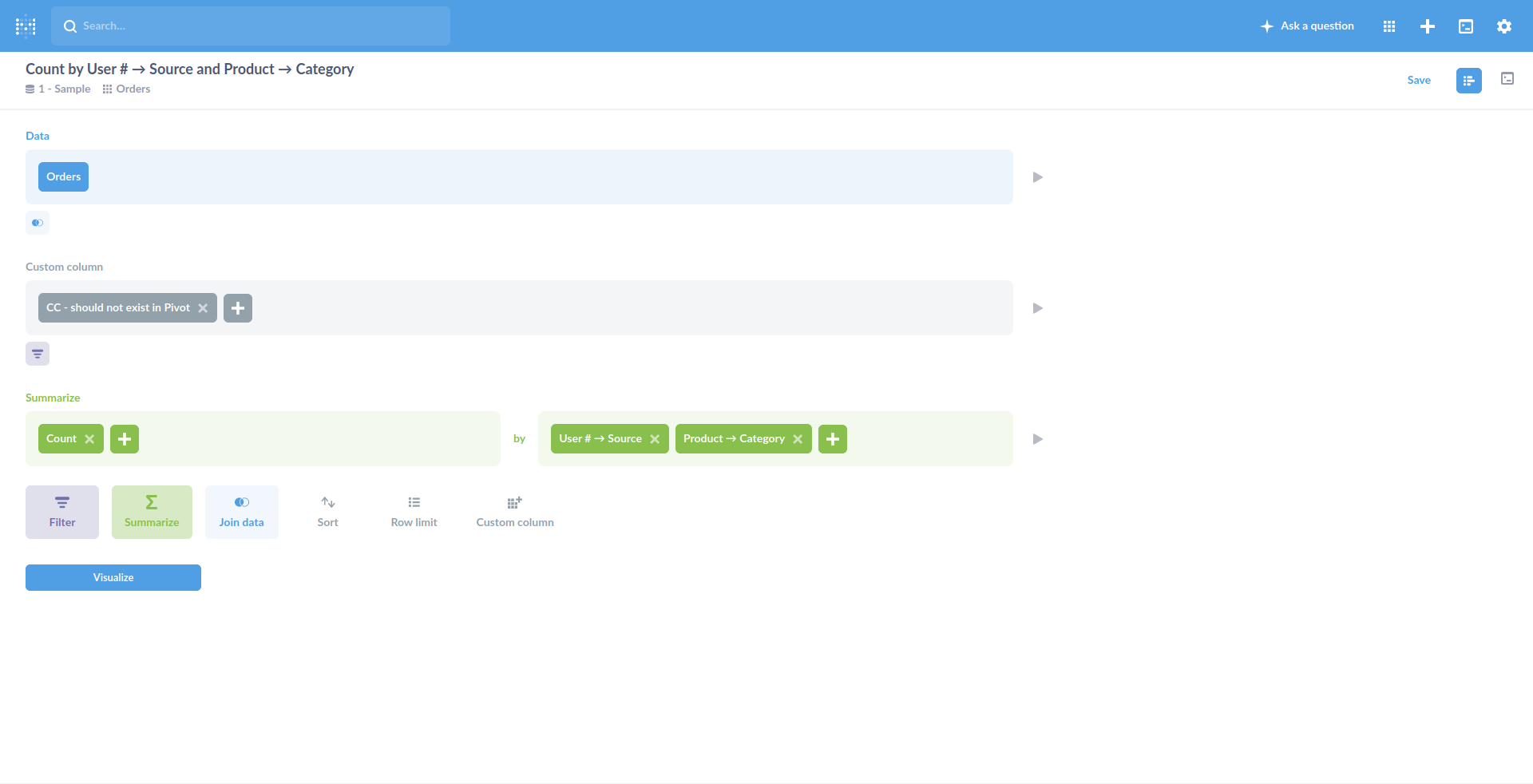 Custom Columns breaks Pivot Table · Issue 14604 · metabase/metabase
