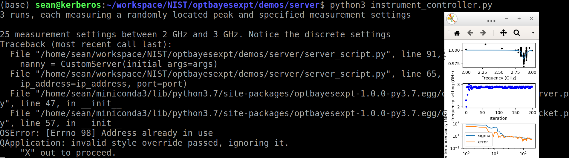 Sockets on Linux · Issue #2 · usnistgov/optbayesexpt · GitHub