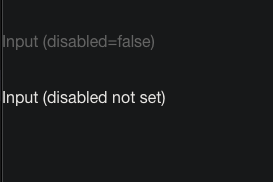 bug: disabled={false} applies disabled styling · Issue #26881 · ionic ...