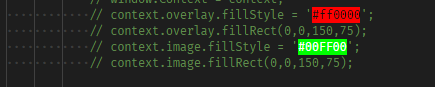color strings are parsed and colored in commented code · Issue #47442 ...