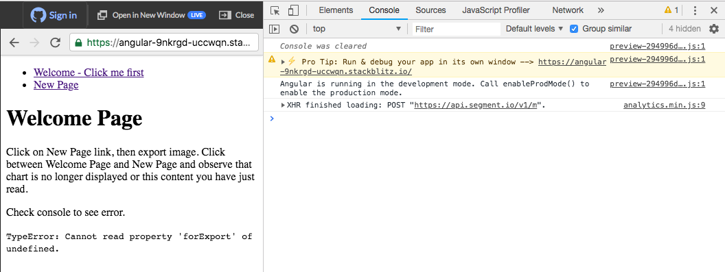 Export limit properties