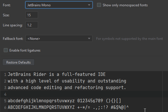'6' character not in line · Issue #42 · JetBrains/JetBrainsMono · GitHub